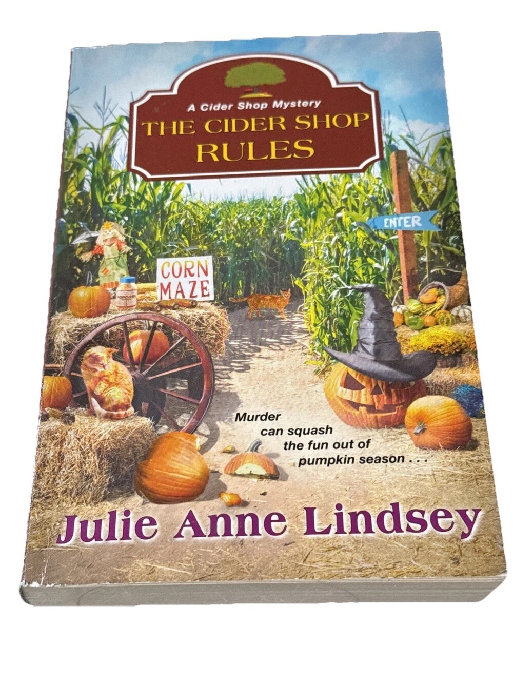 Cider Shop Rules by Julie Anne Lindsey 2021 Autumn Fall Halloween Mystery Book